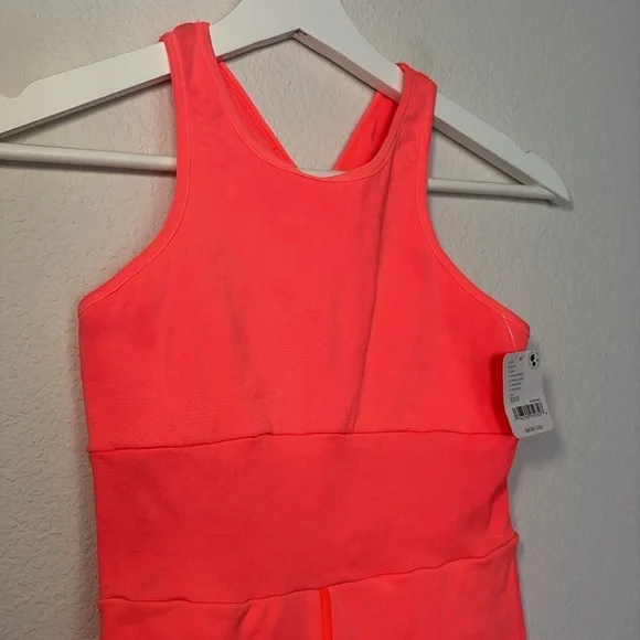 NWT Free People Every Single Time Runsie Onesie neon coral size xs small - Picture 4 of 8